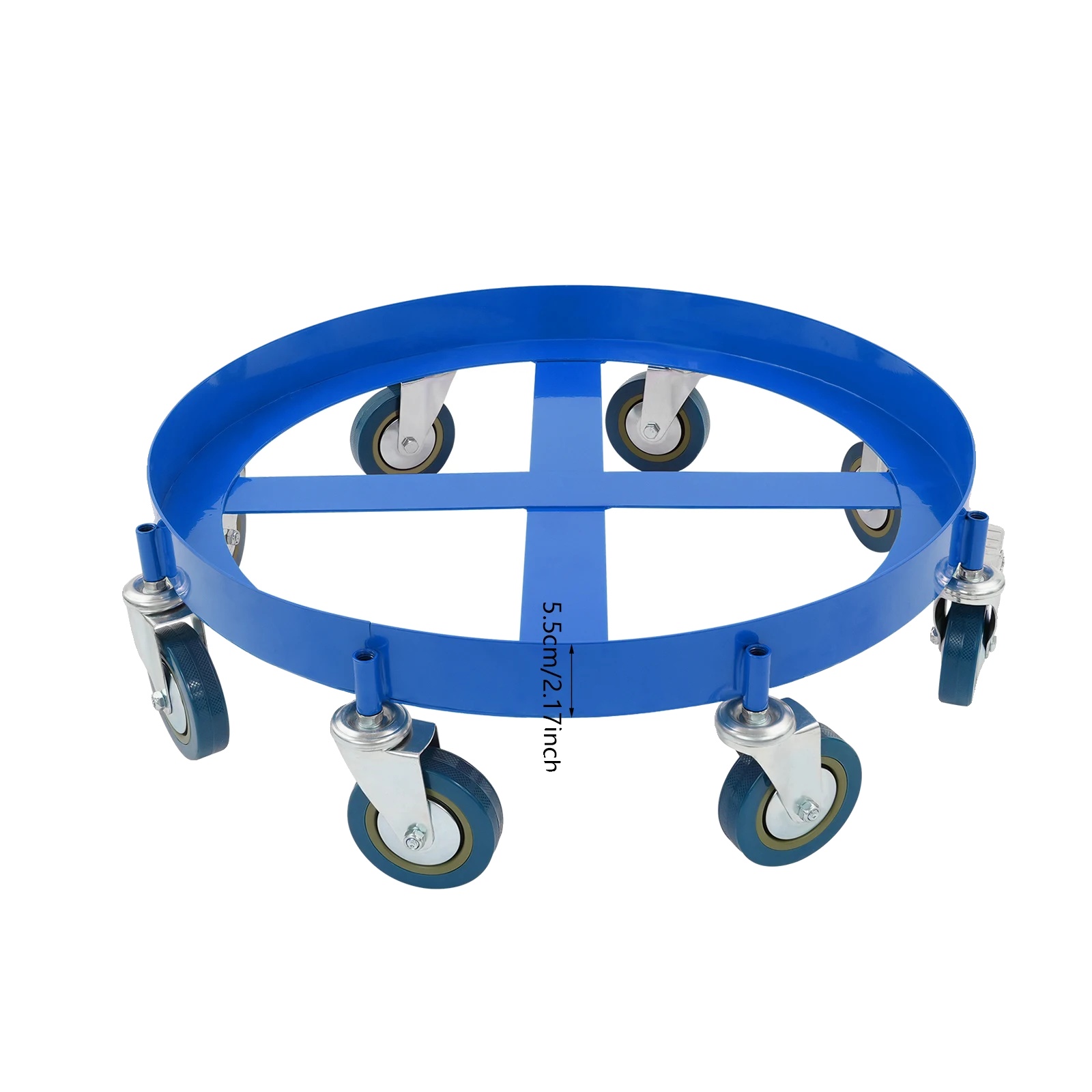 Trommelwagen, Robuste Konstruktion, Hohe Tragfähigkeit, Blau