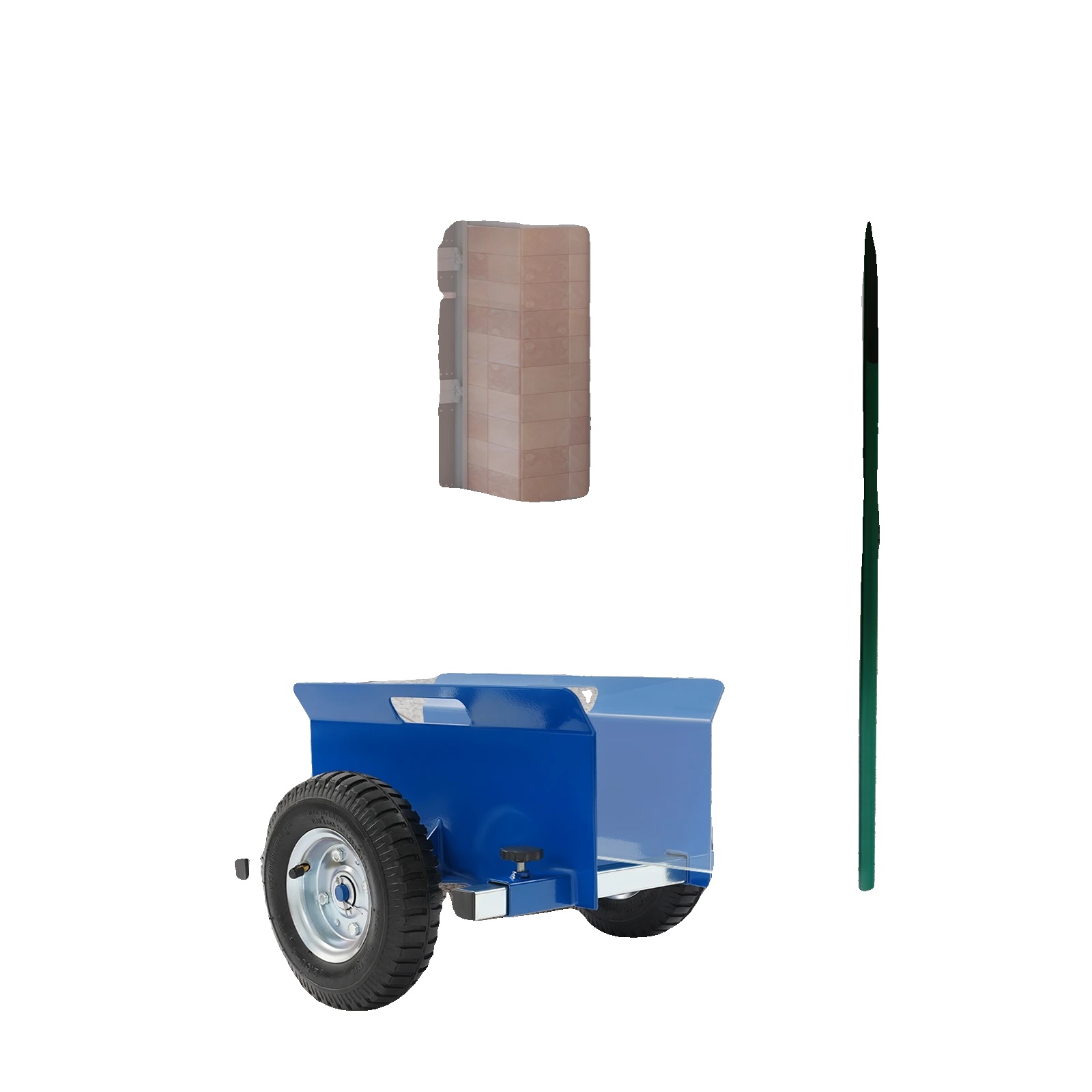 Plattenwagen, Tragfähigkeit 1100 Lb, Verstellbare Klemme, Blau