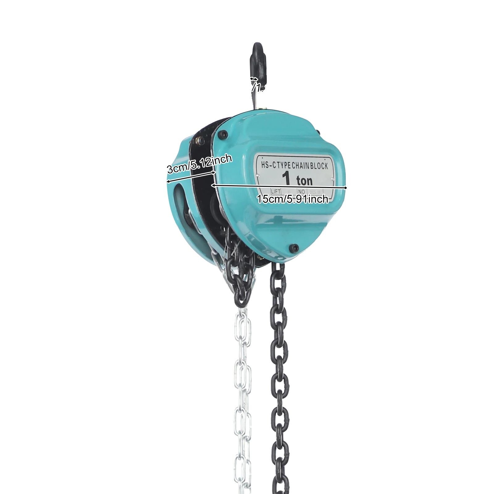 Manuelle Kettenzüge, 1 Tonne Tragfähigkeit, Robuste Bauweise, Umweltfreundlich, 1000 Kg/a