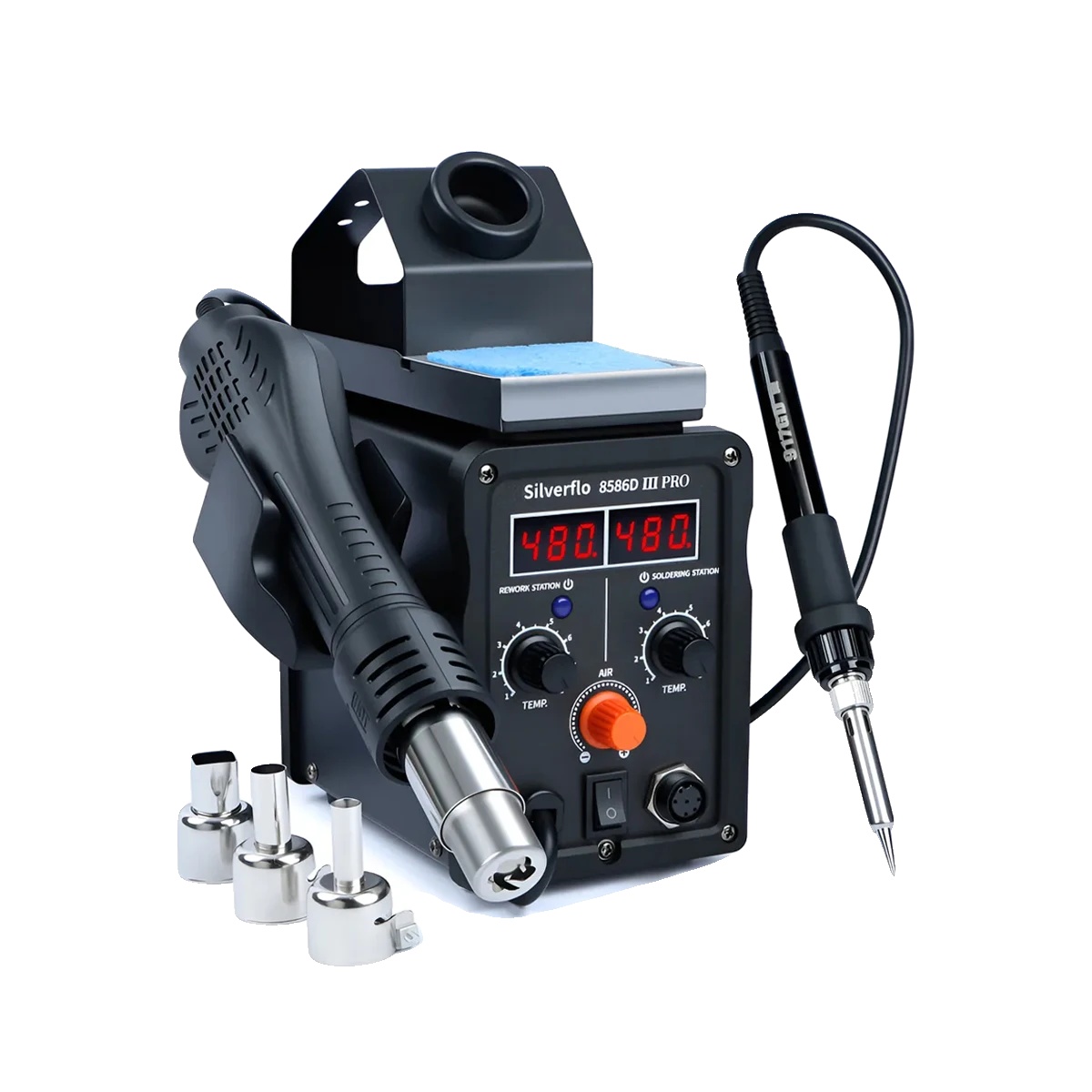 Rework-station, 780 W Leistung, Dual-digitalanzeige, 2er-pack, 220 V Eu