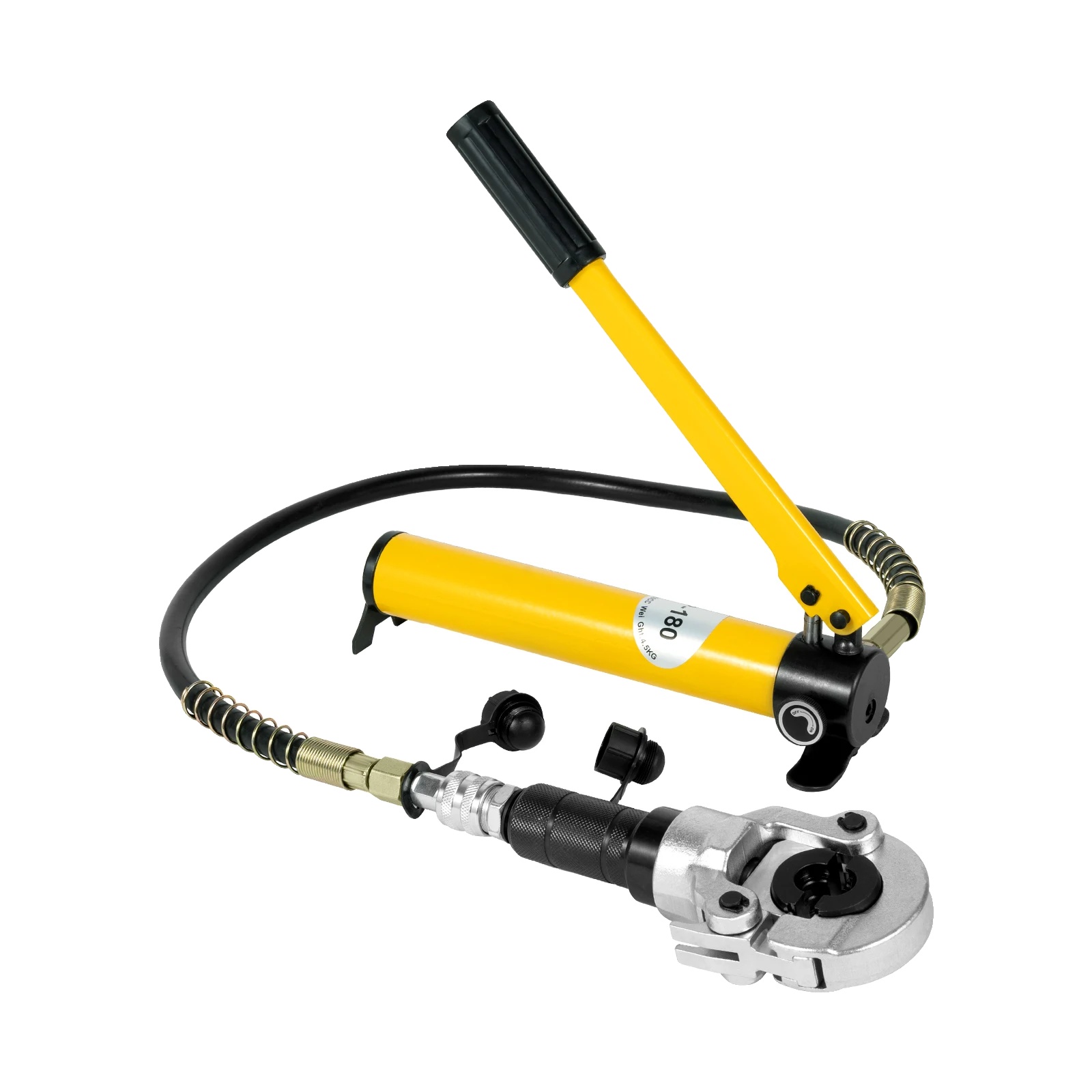 Hydraulisches Crimpwerkzeug, Manuelle Bedienung, Vielseitige Anwendungsmöglichkeiten, Gelb