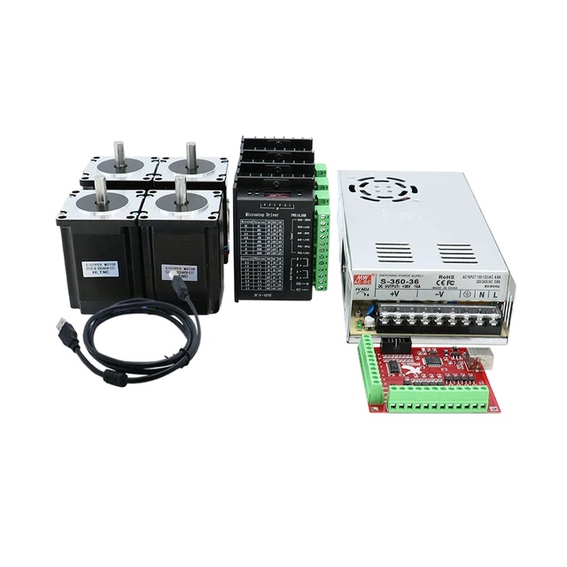 Schrittmotor, Hohes Drehmoment, Präzise Steuerung, 4-teiliges Set 57hs100, Dm542-a