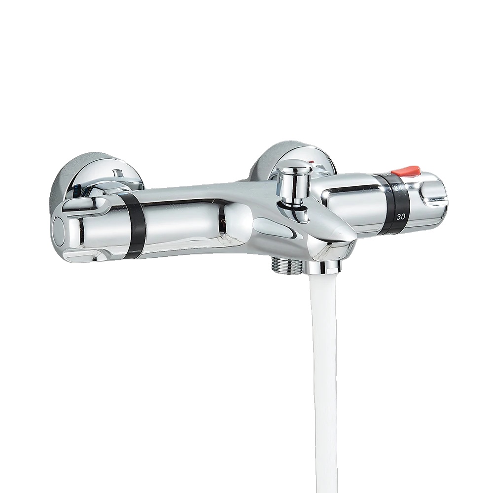 Thermostat-duschmischer, Zweigriff, Klassisches Design, Chromventil B