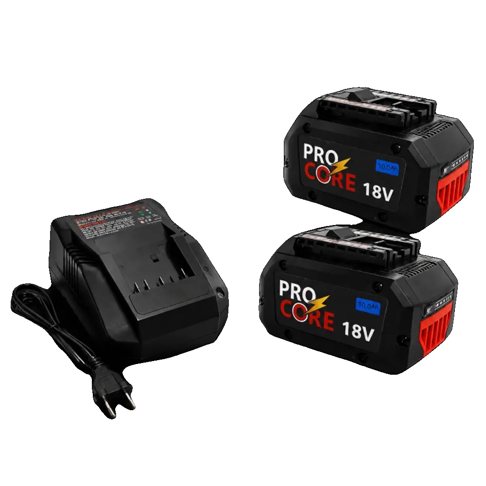 Ersatzakku, Hohe Kapazität, Kompatibel Mit 18-v-elektrowerkzeugen, 2 X 10 Ah – Ladegerät X 1