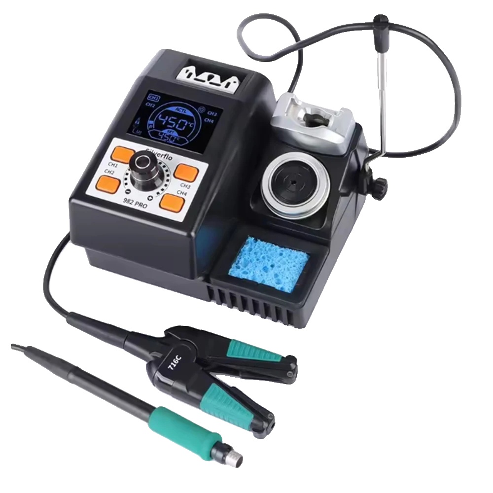 Lötstation, Temperaturregelung, Lcd-display, 982 Pro Set3 Frankreich, 220 V Eu-c