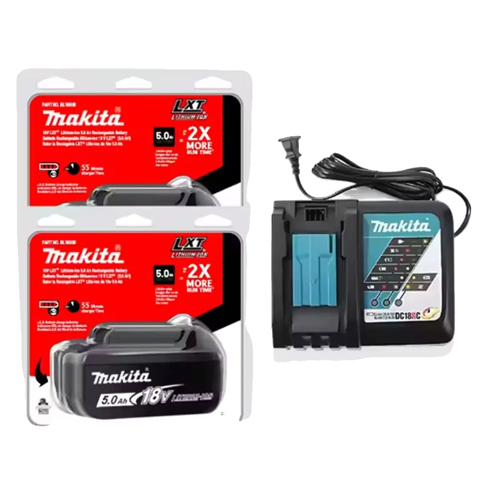Lithium-ionen-akku, 5000 Mah Kapazität, Zuverlässige Kompatibilität, 2 X 5,0 Ah, Ladegerät X 1