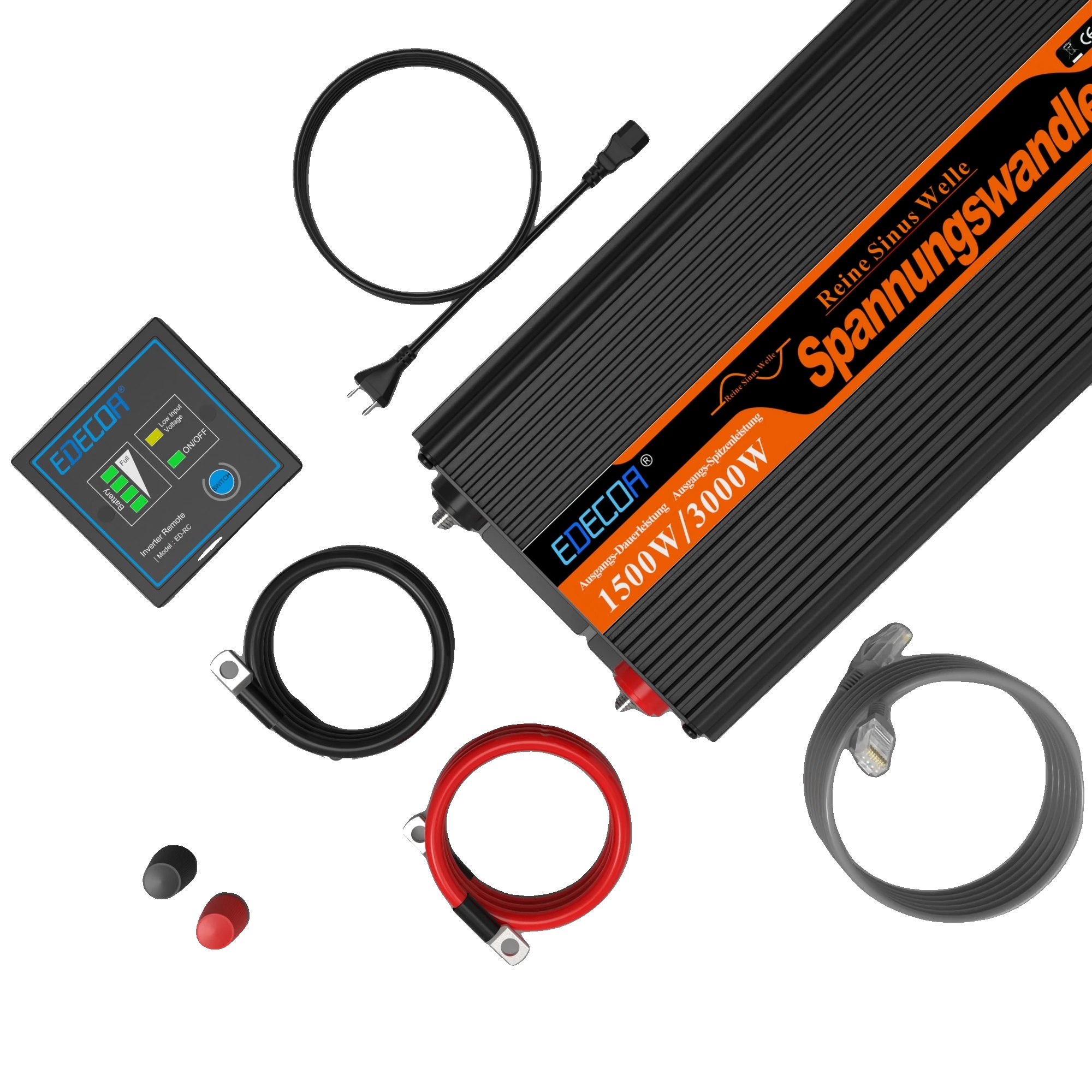 Dc/ac-wechselrichter, Reiner Sinusausgang, Hocheffiziente Last, 1500 W, 12 V, 220–240 V