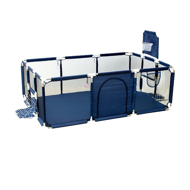 Kinderspielplatz, Sicherheitsbarrieren, Mehrzweckspielfläche, Blaues Netz 2