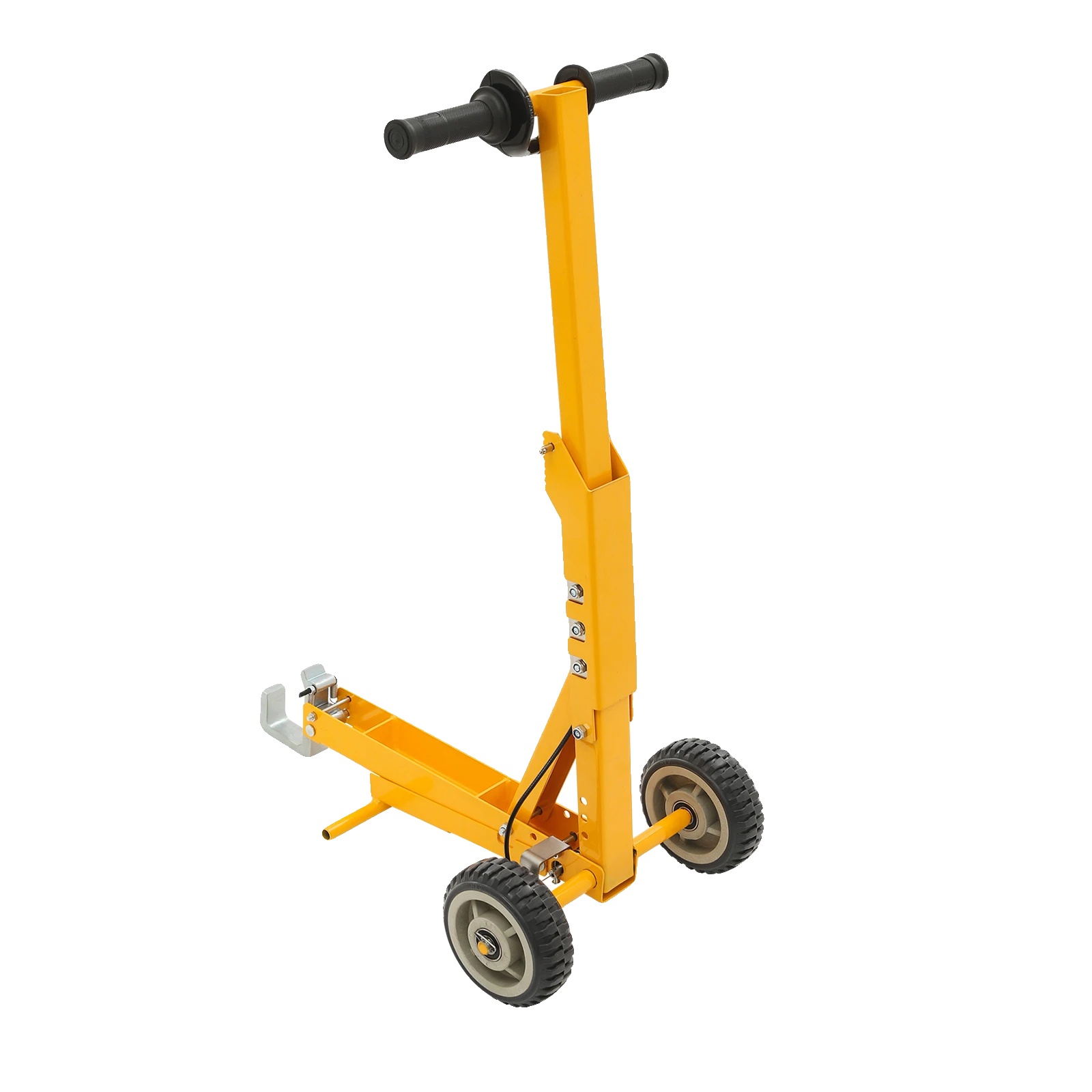 Mechanischer Wagenheber, Fußhub, Tragkraft 800 Lb, Gelb