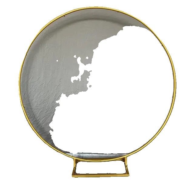 Hochzeitsbogen, Stabiles Metallgestell, Einfach Zu Montieren, 2 M (78,7 Zoll) - B, Goldener Quadratischer Sockel - A