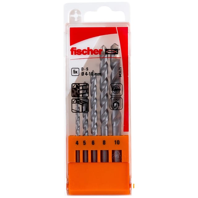 Steinbohrer d-s Set 4-10mm 5tlg. - 543025 - Fischer