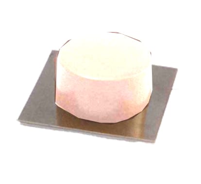 Selbstklebender Türstopper in Weiß und Chrom A438