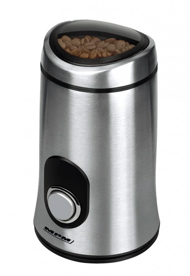 MMK-02M Kleine elektrische Kaffeemühle, Edelstahlklinge, mahlt Samen, Gewürze und Nüsse, Impulsfunktion, Mahlleistung 115g /min, Behälter 50g,