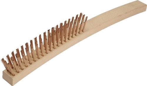 Endres Tools - Drahtbürste Länge 350 mm 0,3 mm Zinnbronzedraht 4-reihig funkenfrei