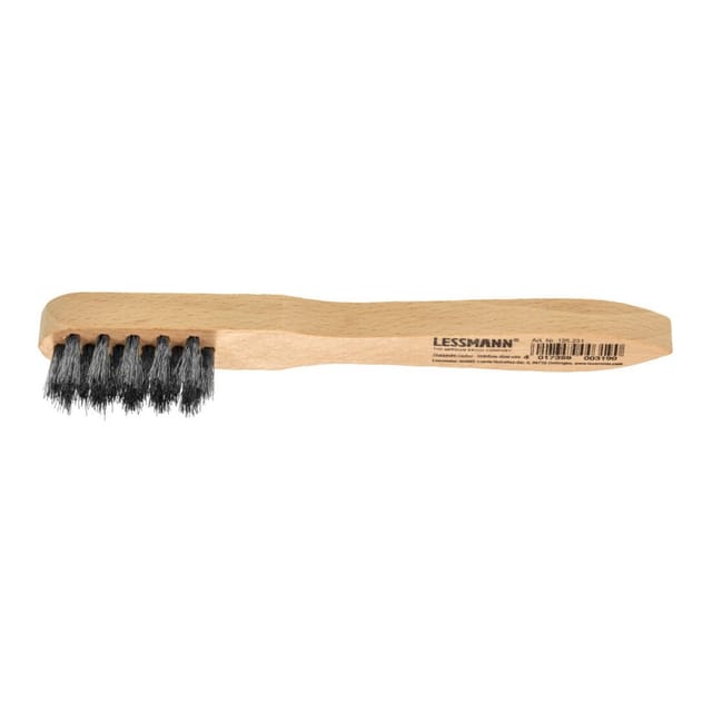 Lessmann ® - Zündkerzenbürste Länge 150 mm 0,15 mm VA-Stahldraht gewellt 3-reihig