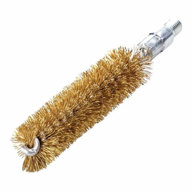 Rohrbürste Länge 115 mm ø 12 mm Messingdraht gewellt Besatzlänge 80 mm