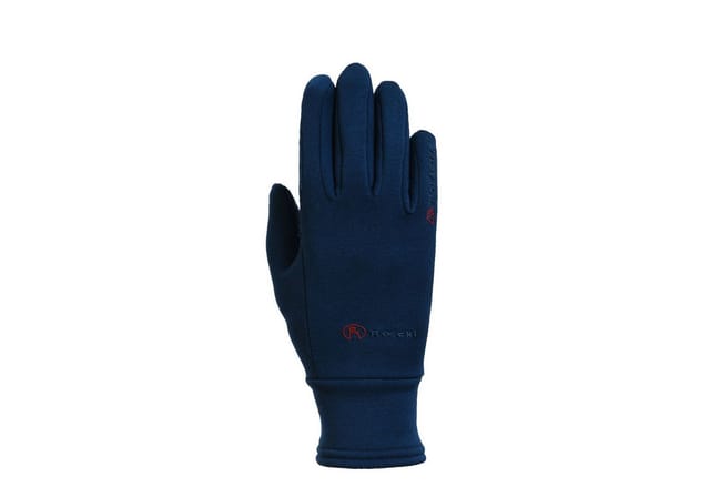 4, Marineblau: Kinderreithandschuhe Warwick Junior Modell