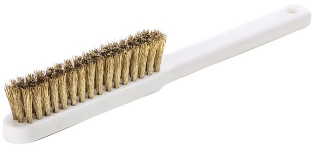 Lessmann Feinbürste Kunstst.-griff Messing gewellt 0,15mm