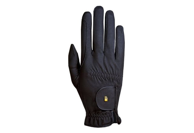 8, Schwarz: Atmungsaktive Roeck Grip Winterreithandschuhe Für Erwachsene Mit Verstärkungen Und Exzellentem Grip