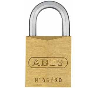 Abus - Zylindervorhangschloss 85/20 gl Schlosskörperbreite 21 mm Messing gleichschließend 0393