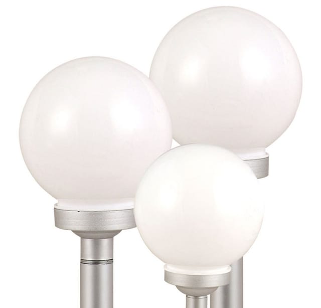 Etc-shop - 3er Set led Solar Außen Leuchten Balkon Beleuchtung Garten Deko Steck Lampen Kugeln weiß 15 und 20 cm
