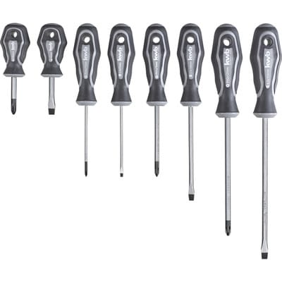 KWB - Einhell 49141195 Schraubendreher-Satz 8-teilig, Chrom-Vanadium matt