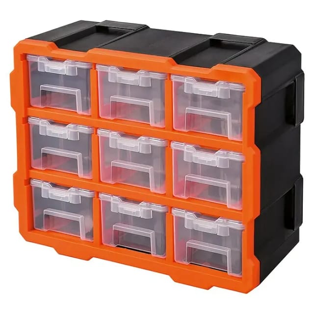 Sortimentskoffer-Set (l x b x h) 38 x 17 x 32 mm variable Unterteilung Inhalt 9 Teile - Alutec