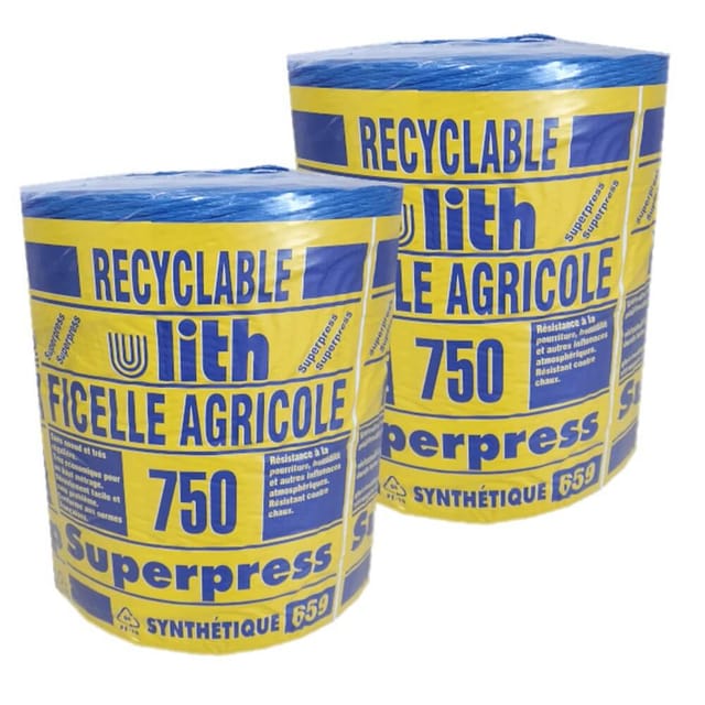 Ulith - Superpress Pressengarn 10 kg Synthetik 750m/kg blau Bindegarn Erntegarn