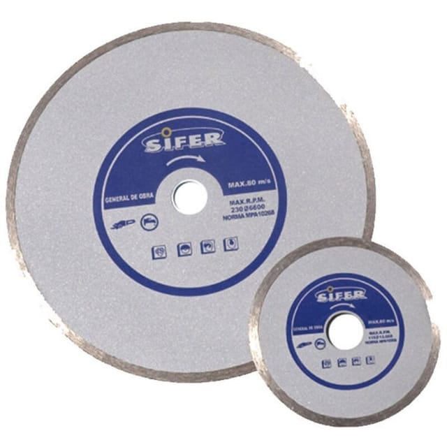 Diamantscheibe 230 Pads 7 mm durchgehend blau 14424 - Sifer