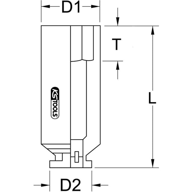 3/4' Vierkant-Kraftstecknuss, 20 mm