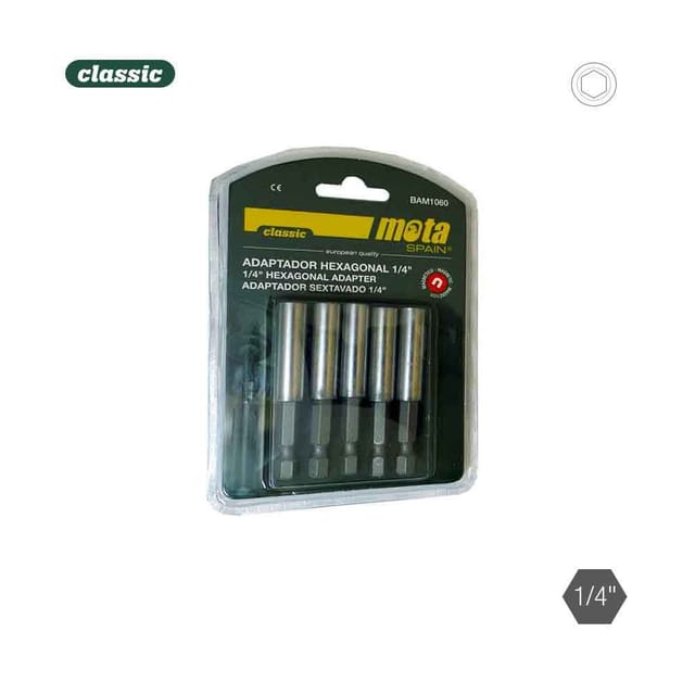 Mota - Packung mit 5 magnetischen Sechskantadaptern 1/4' 10x60 5p bam1060
