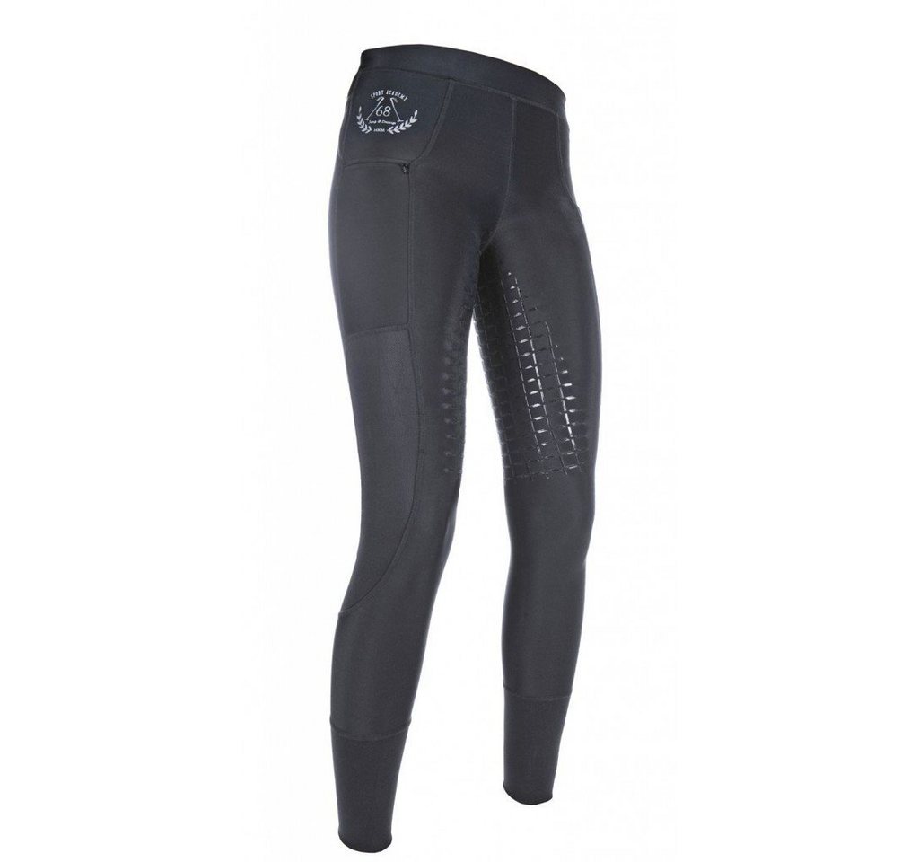 44/46 Frau, Schwarz 9100: Damen-reitleggings Mit Vollem Griff Aus Silikon Bild 4