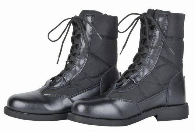35, Schwarz 9100: Jodhpur Reitstiefel Winter Leder Modell Alaska