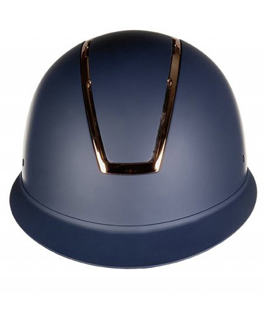 52-54 Cm, Marineblau Und Roségold: Vg1 Zugelassenes Lady Shield Modell Reithelm