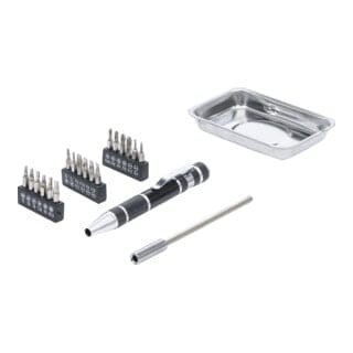 Bgs Technic - Präzisions-Schraubendreher-Bit-Satz mit Magnet-Haftschale 21-tlg.