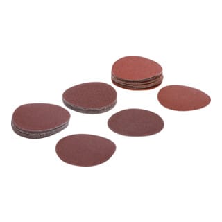 Schleifblatt-Satz für Exzenterschleifer ø 75 mm k 60 - 80 - 120 30-tlg.