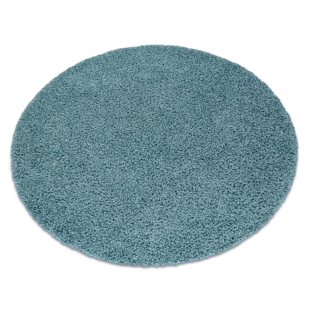 Teppich soffi Kreis shaggy 5cm blau blue rund 160 cm