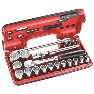 Facom Steckschlüsselsatz metrisch 1/2" (12.5 mm) 21teilig SL.DBOX112PB