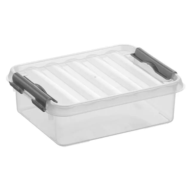 Aufbewahrungsbox 1L transparent 20 x 15 x 6 cm Boxen, Körbchen & Kisten - Sunware