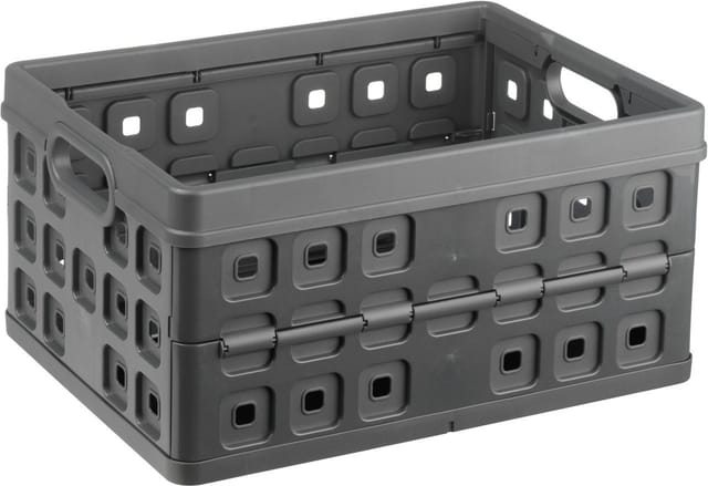 Klappbox Square 32 l anthrazit Einkaufsbox Einkaufskorb - Sunware
