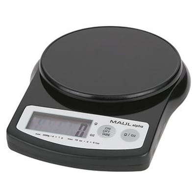 Maul - Briefwaage alpha 12,4cm 2 g 2kg ohne Netzanschluss schwarz