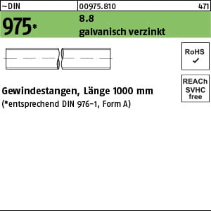 Gewindestange DIN 975 M 6 x 1000mm 8.8 galvanisch verzinkt