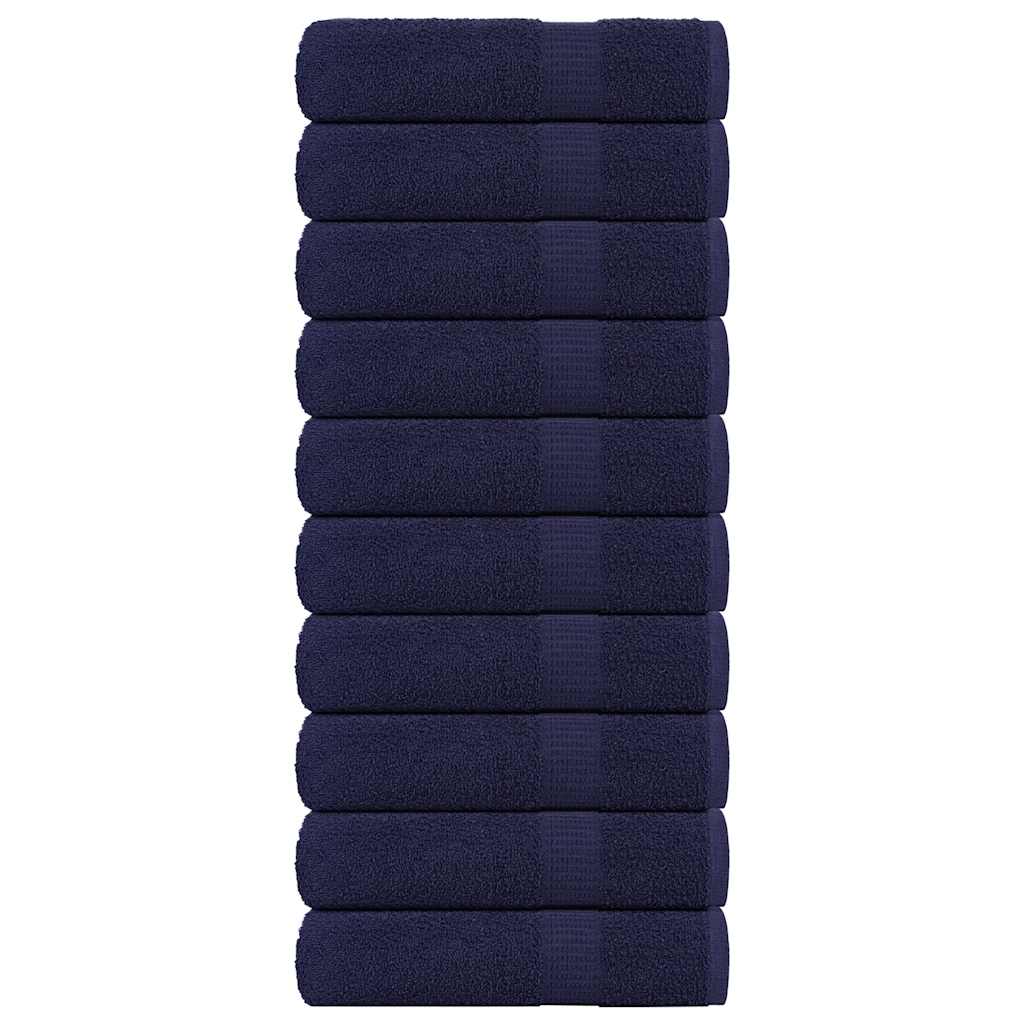 Duschtücher 10 Stk. Marineblau 70x140cm 360 G/m² 100% Baumwolle - Vidaxl