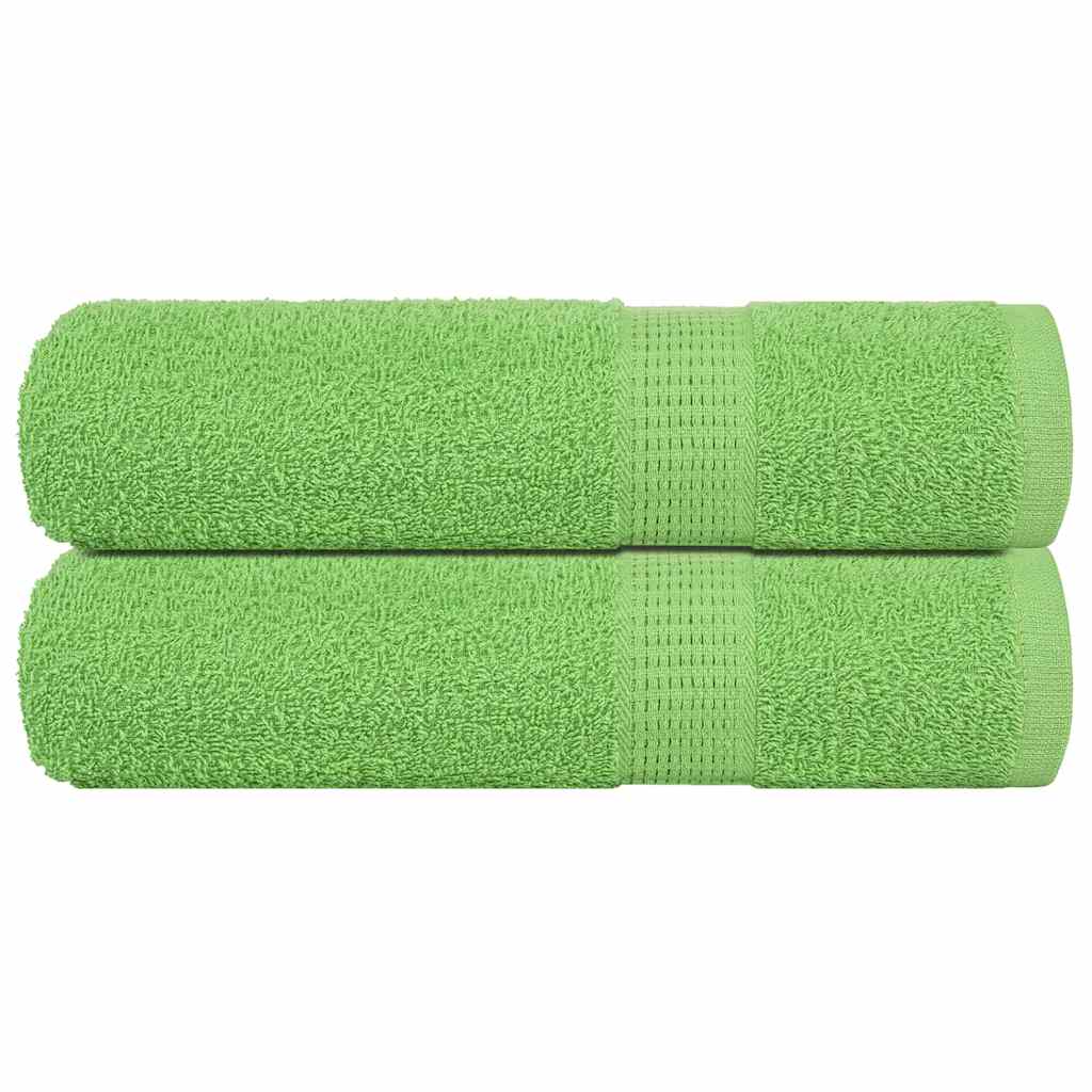 Badetücher 2 Stk. Apfelgrün 100x150 Cm 360 G/m² 100% Baumwolle Vidaxl