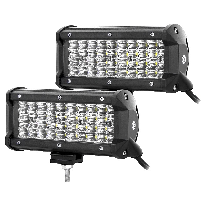 Lichtleiste, Robuste Materialien, Breite Kompatibilität, 2 X 7 Zoll 120 W, Kabellos