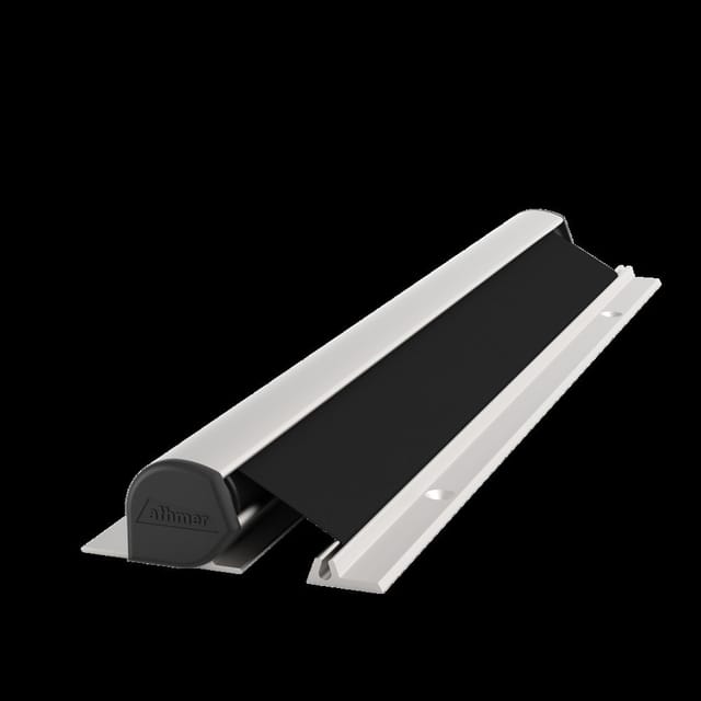 Athmer - Fingersch.Rollo NR-25 L.1925mm bg silberf.Rollo schwarz - 5-101-1925-2109