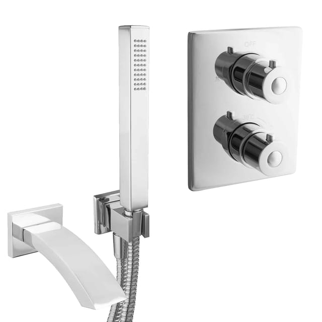 Unterputz Wannenset Komplett Mischbatterie Thermostat