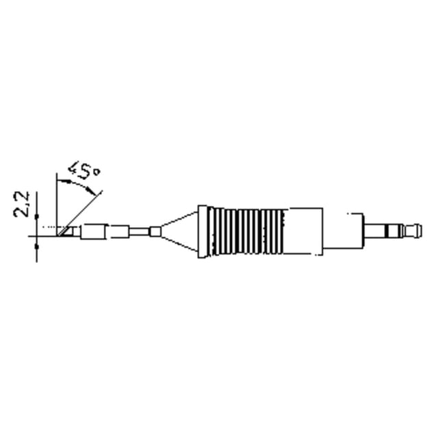 RT7 Lötspitze Messerspitze 45° Spitzen-Größe 2.2 mm Inhalt 1 St. - Weller