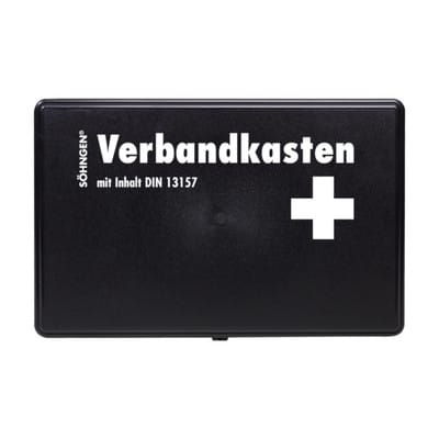 Betriebsverbandkasten kl. kiel, din 13157, B260xH160xT80ca.mm schwarz Söhngen