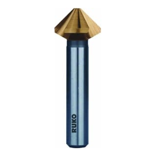 Ruko - Kegel- und Entgratsenker din 335 Form c 90° hss TiN ø 5,3 mm - 102104T